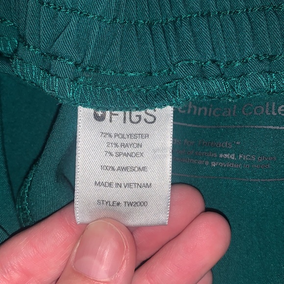 Hunter Green Figs Set - XS - Picture 5 of 6